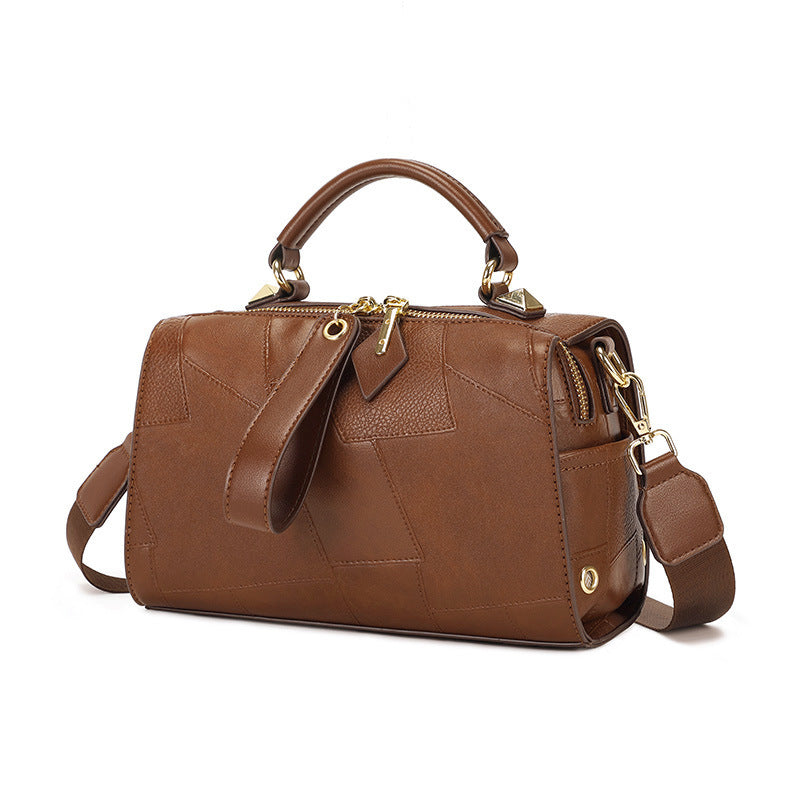 .Special-interest Design Pillow Stitching Leather Shoulder Crossbody - PryTheory