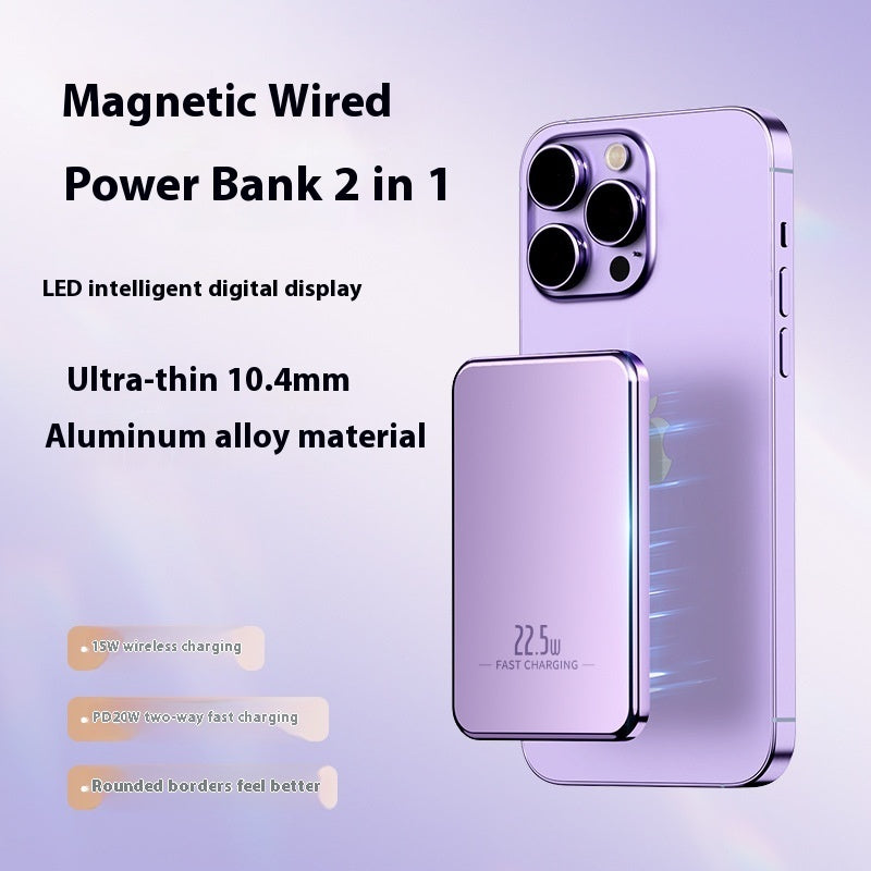'Magsafe Magnetic 15W Wireless Fast Charge Power Bank Ultra-Thin - PryTheory