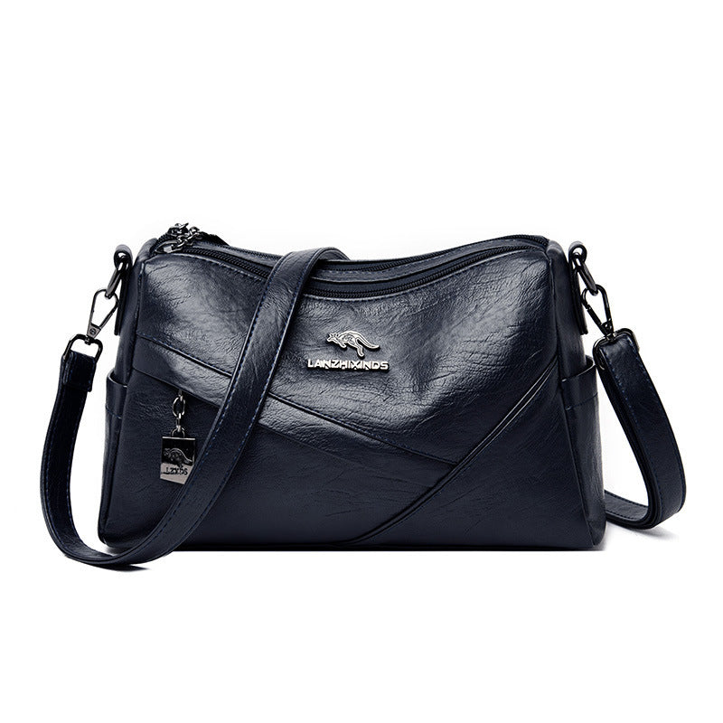 .Soft Leather Large-capacity Crossbody Bag - PryTheory