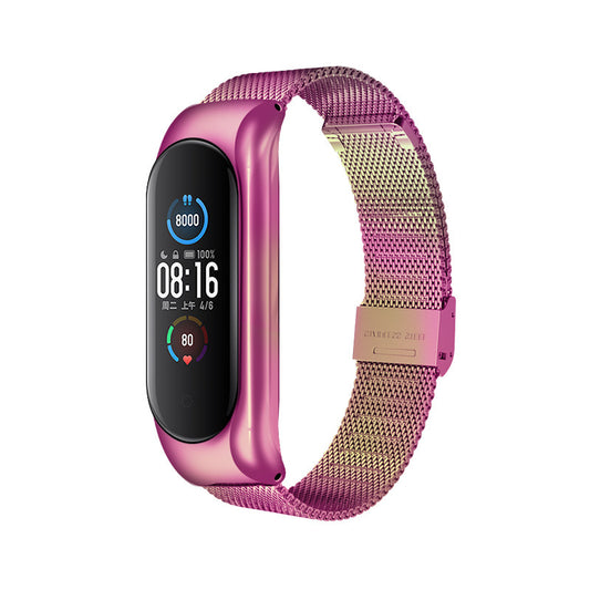 Solid Three-Bead Metal Wristband