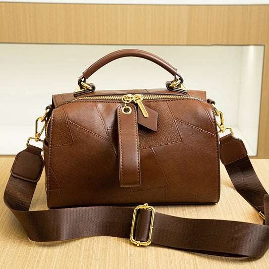 .Special-interest Design Pillow Stitching Leather Shoulder Crossbody - PryTheory