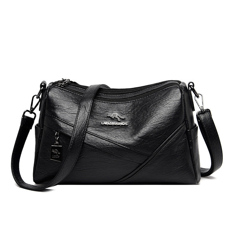 .Soft Leather Large-capacity Crossbody Bag - PryTheory