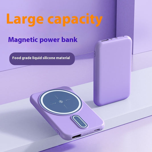 'Magsafe Magnetic Wireless Charger 5000 MA Power Bank - PryTheory