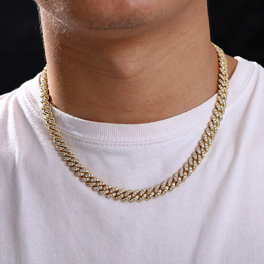 Sterling Silver 8mm Moissanite Necklace. - PryTheory