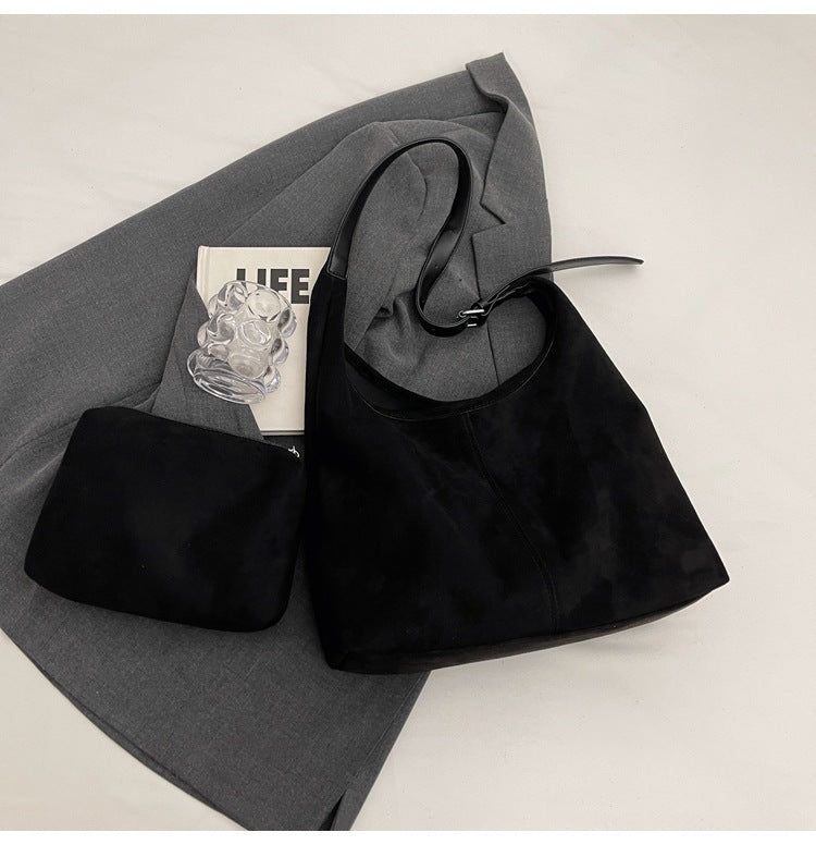 Suede Shoulder Underarm Bag