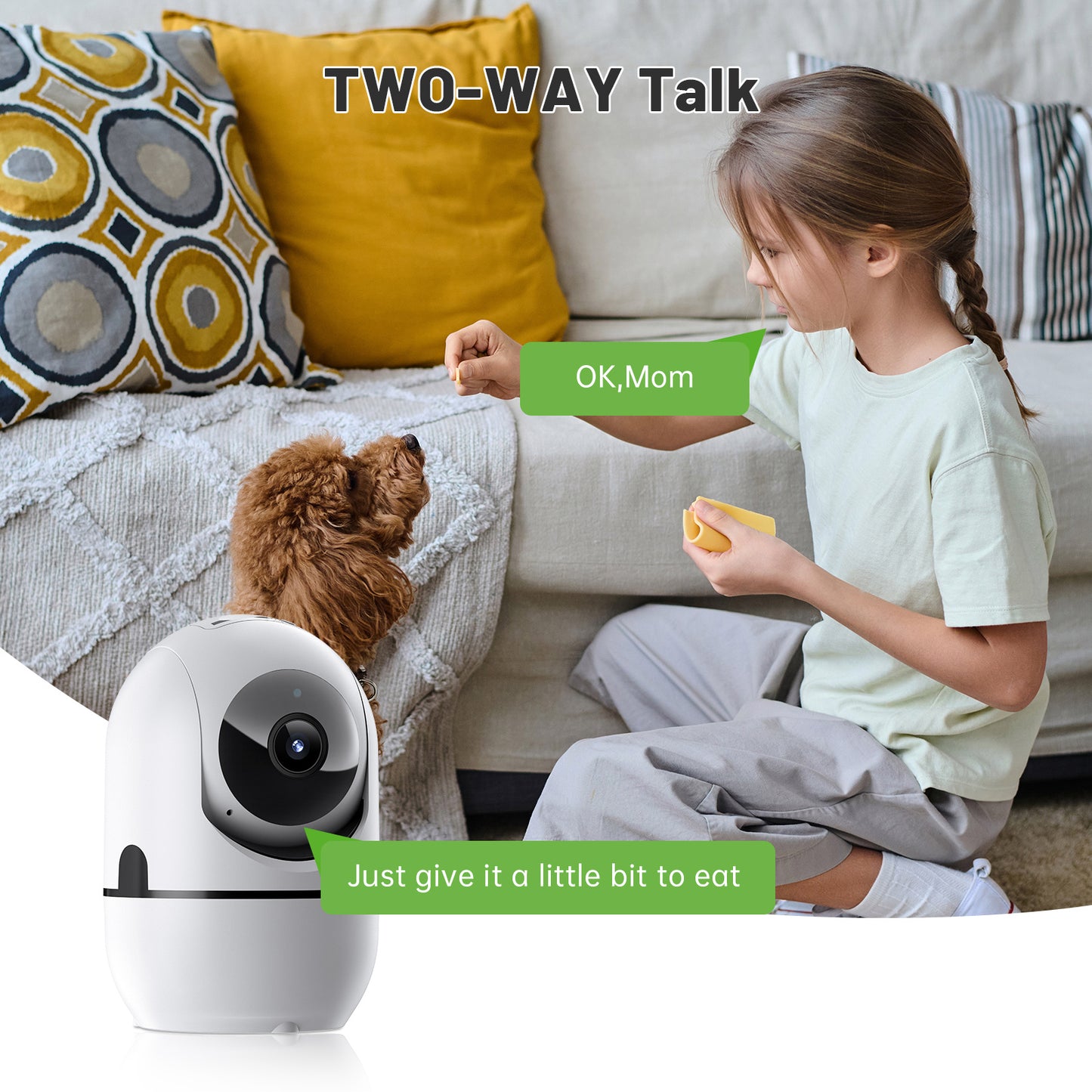 2-way Video Call  PTZ WIFI Security Cam