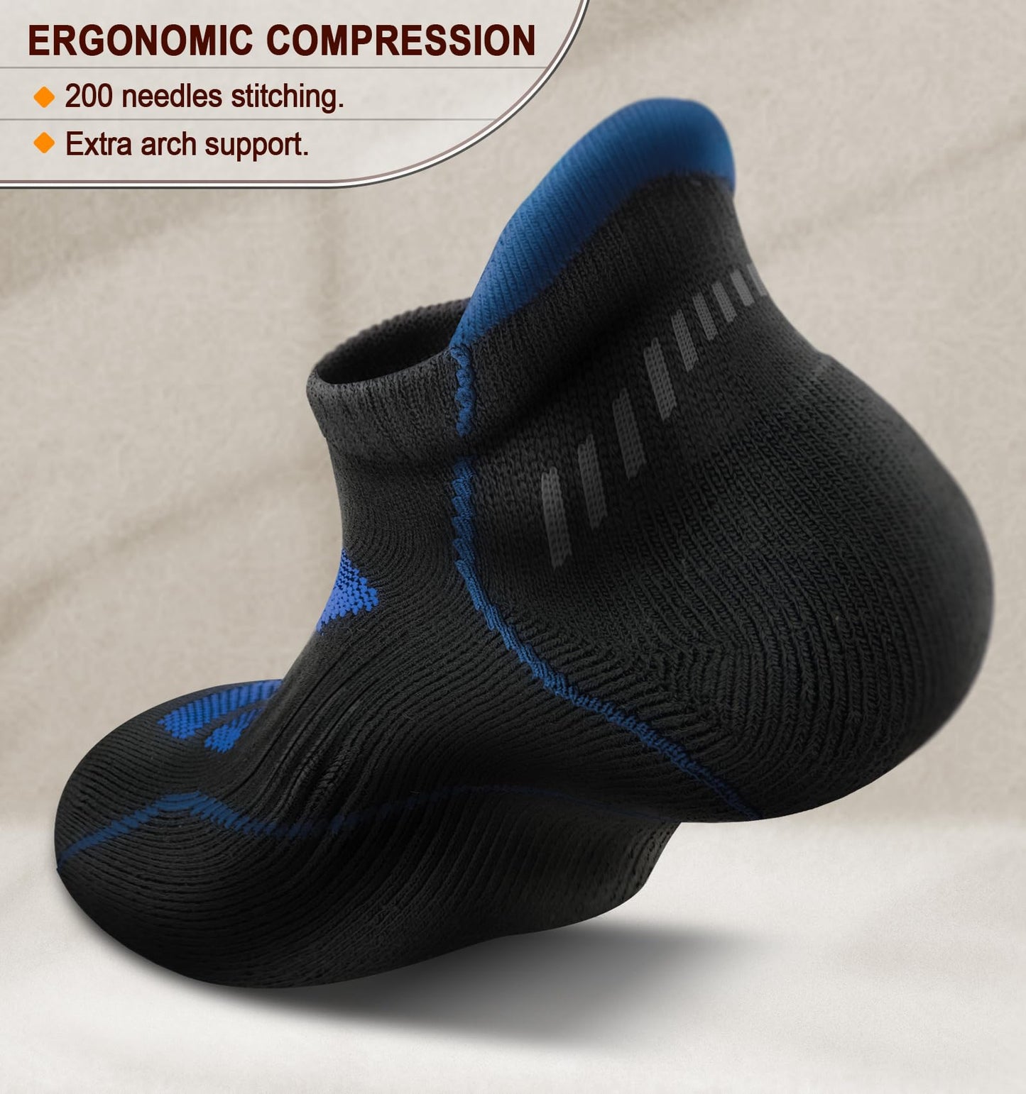 KEMISANT (6 Pairs)-Arch Compression Support