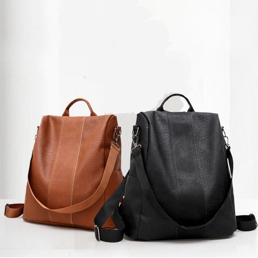 'Solid Color Large Capacity Backpack - PryTheory