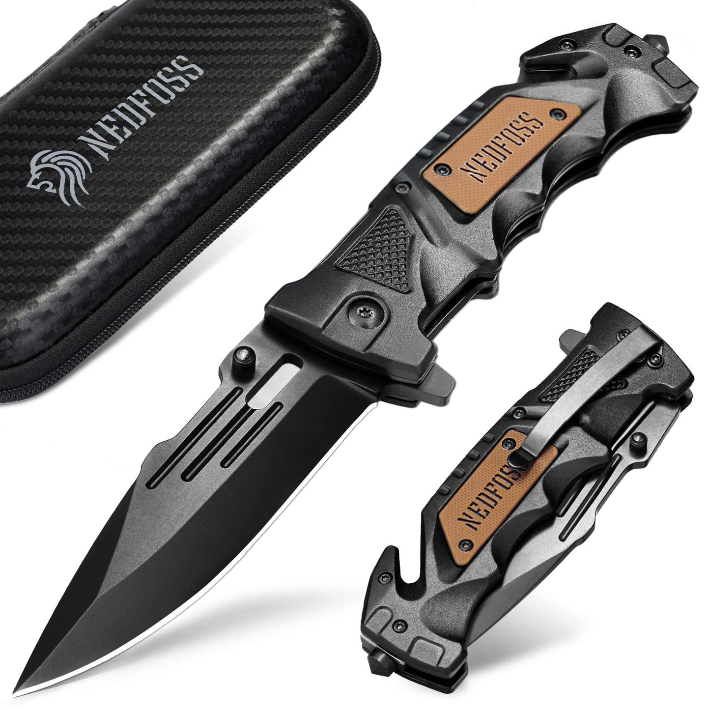 NedFoss Folding Knife DA75, 3 in 1