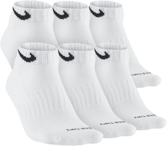 Nike Dri-FIT Cushion Low-Cut Training Socks, 6-pairs