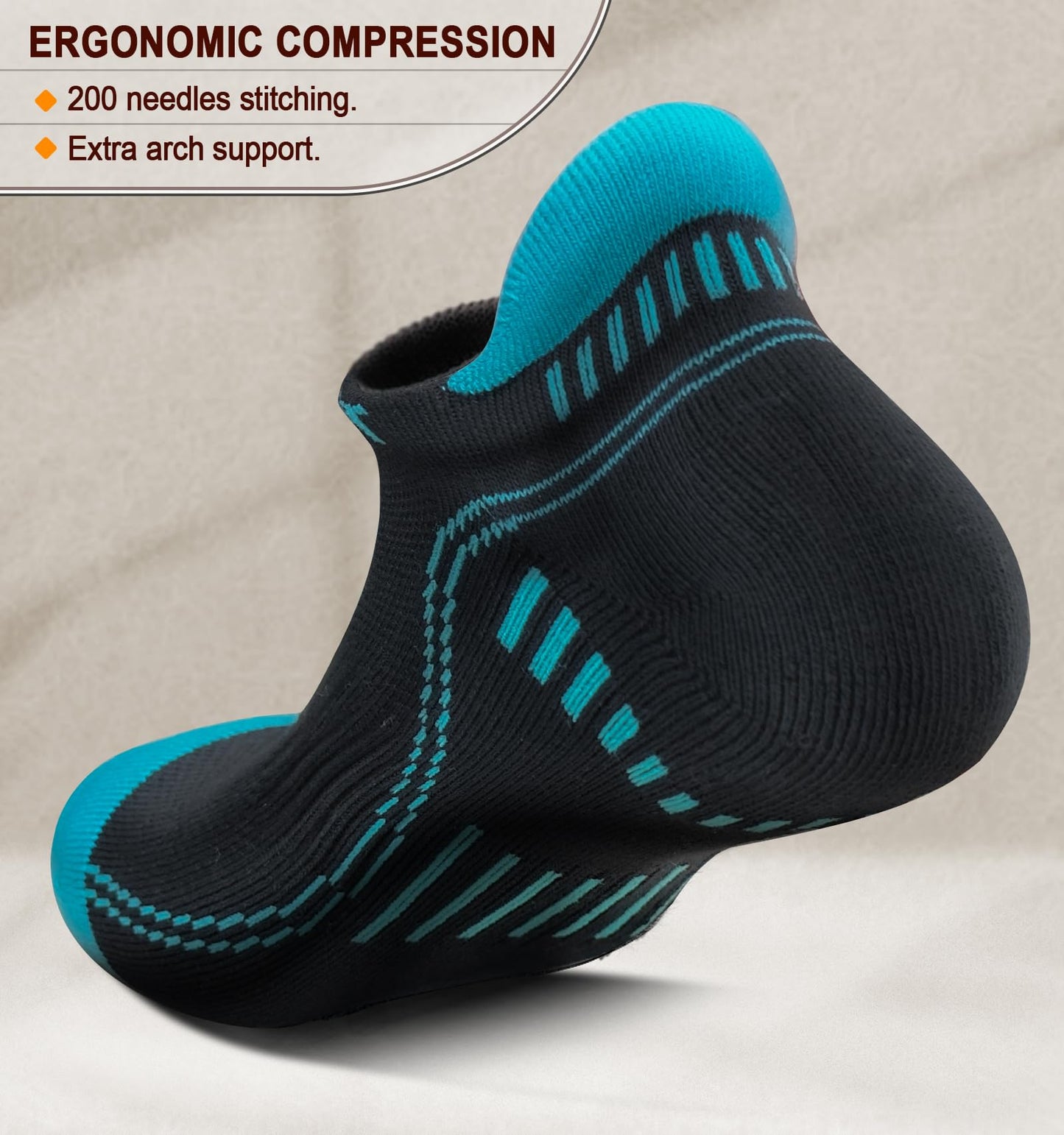KEMISANT (6 Pairs)-Arch Compression Support