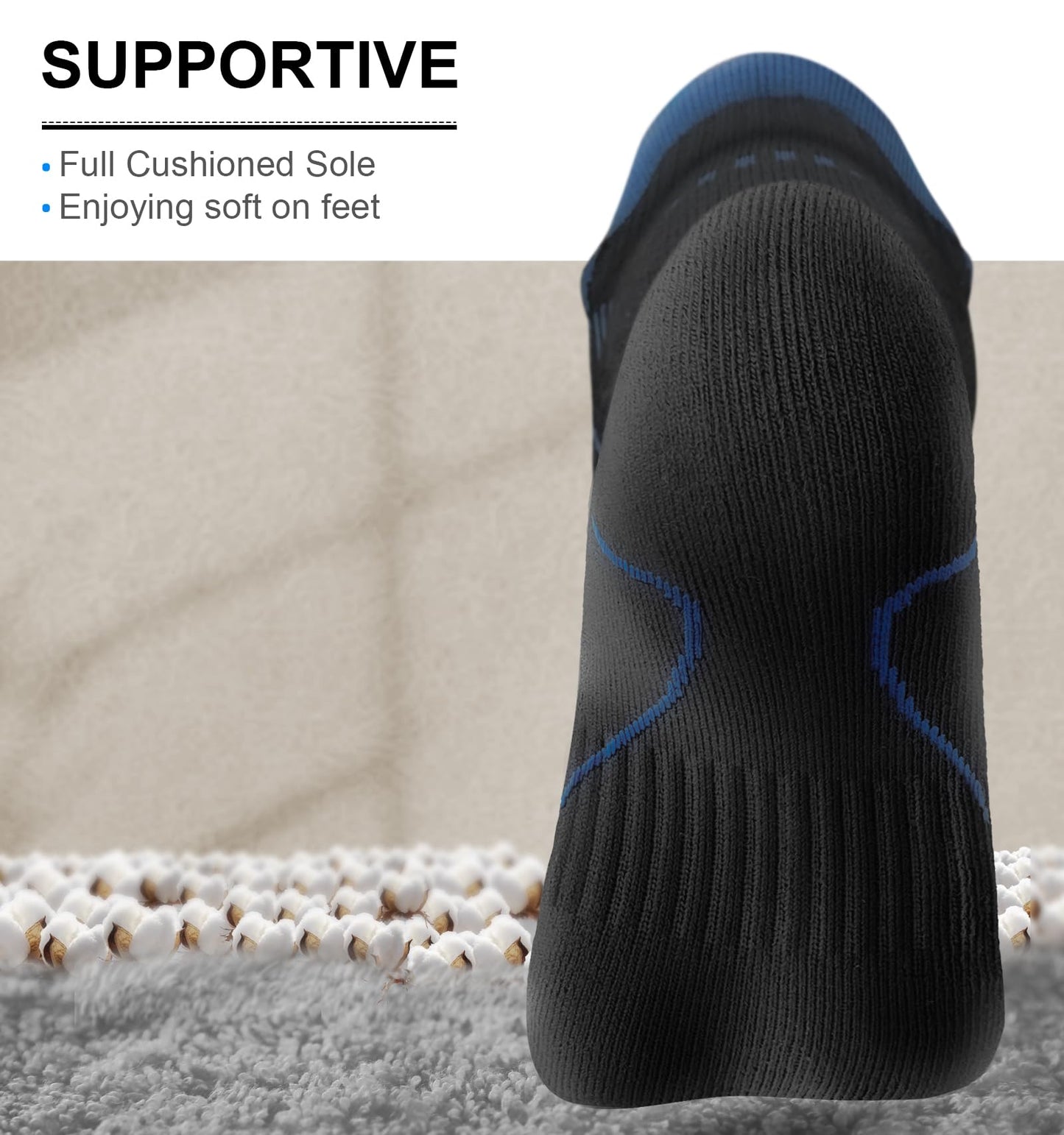 KEMISANT (6 Pairs)-Arch Compression Support