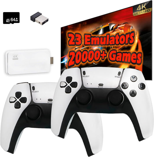 Built in 20000+ Games,23 Classic Emulators, 4K High Definition HDMI