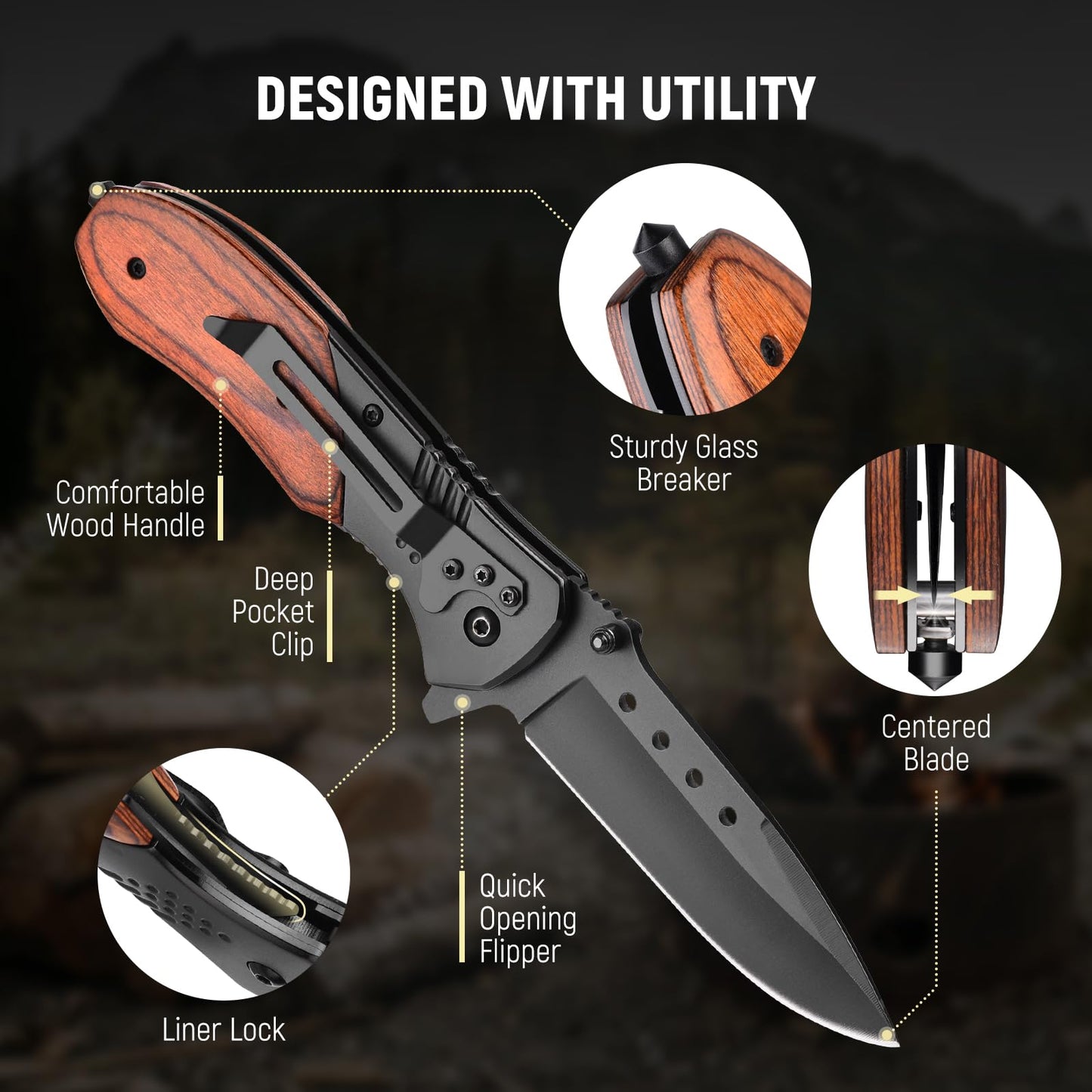 Pocket Folding Knive with Clip