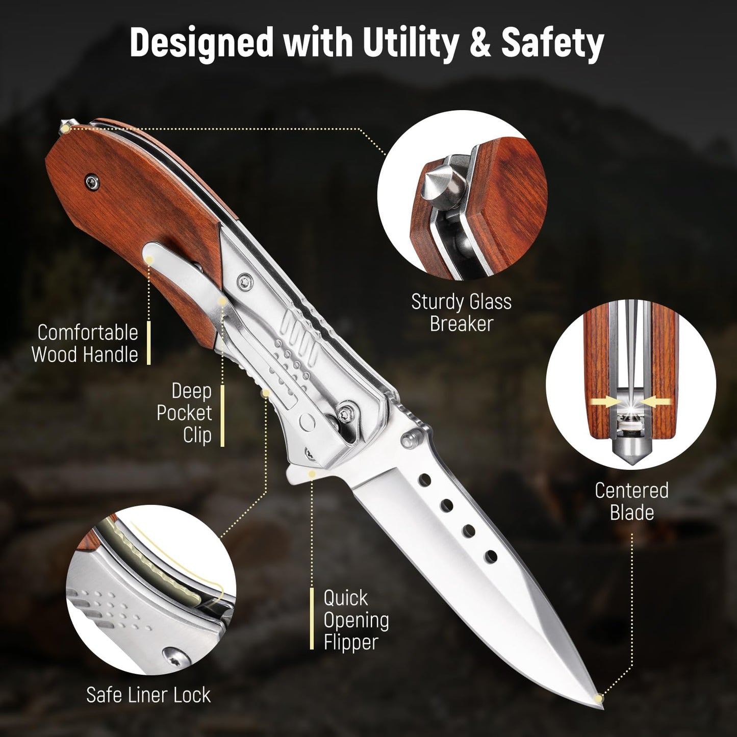 Pocket Folding Knive with Clip