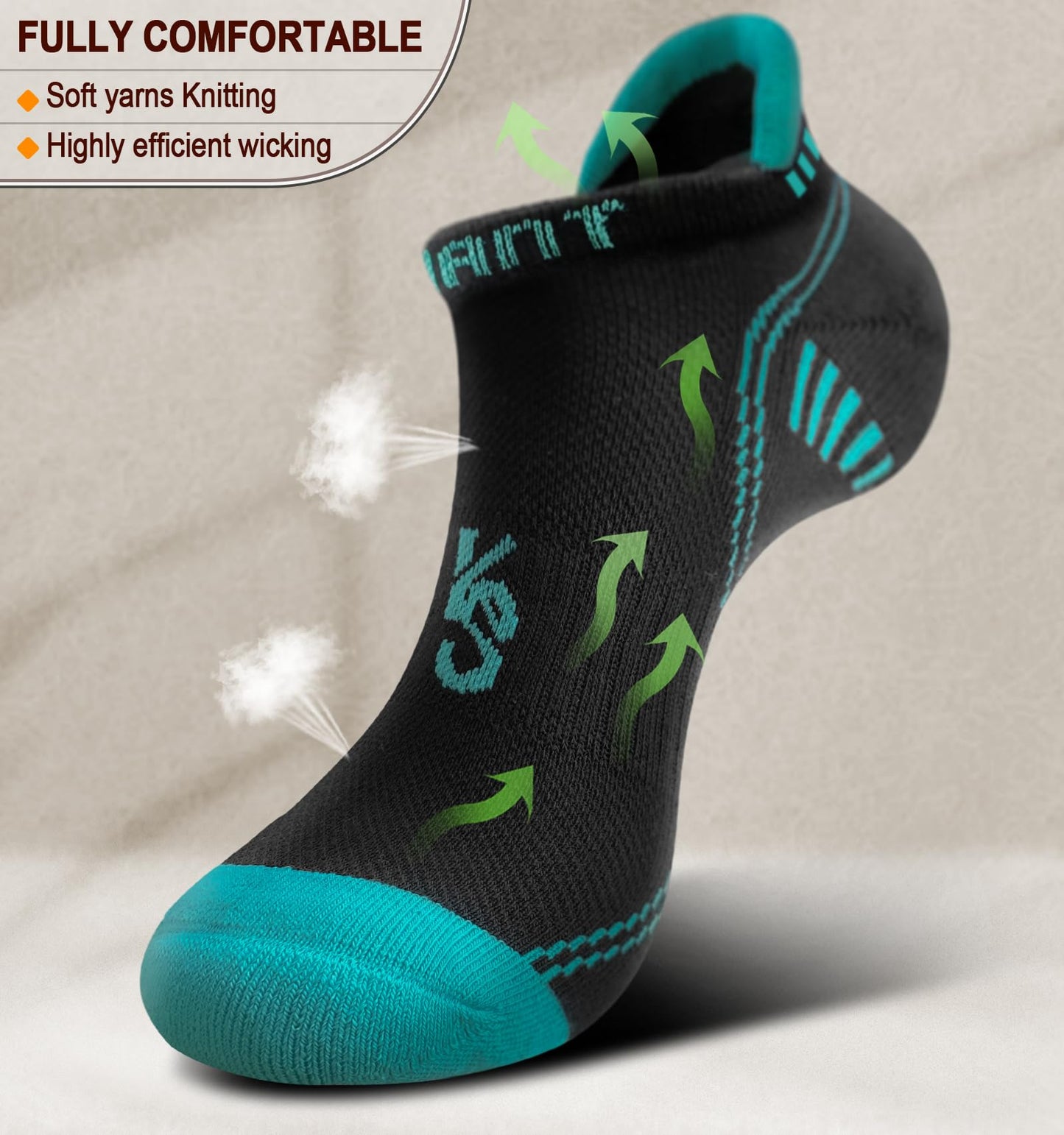 KEMISANT (6 Pairs)-Arch Compression Support