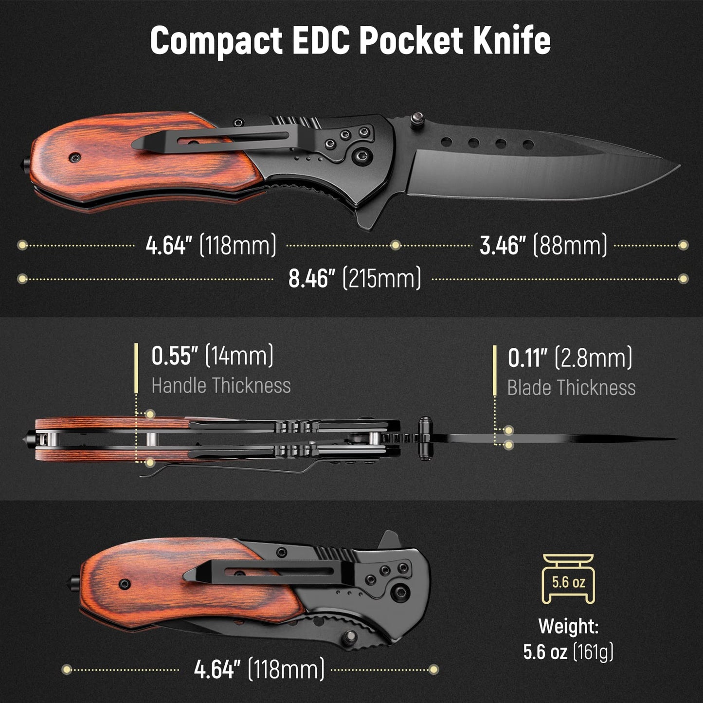 Pocket Folding Knive with Clip