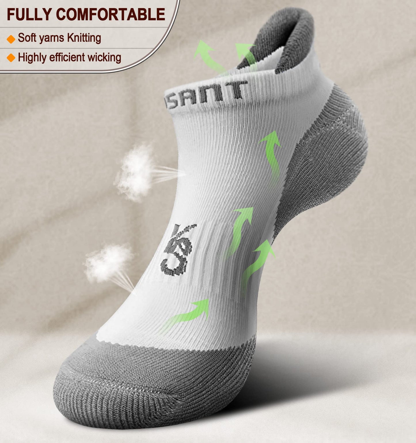 KEMISANT (6 Pairs)-Arch Compression Support