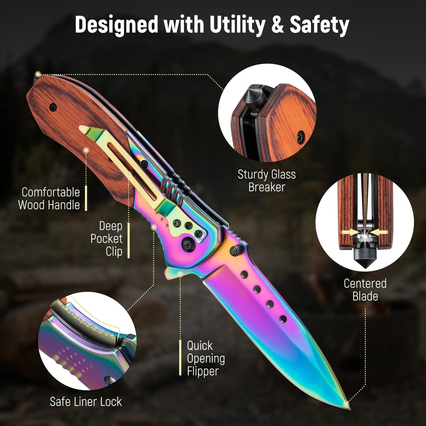 Pocket Folding Knive with Clip