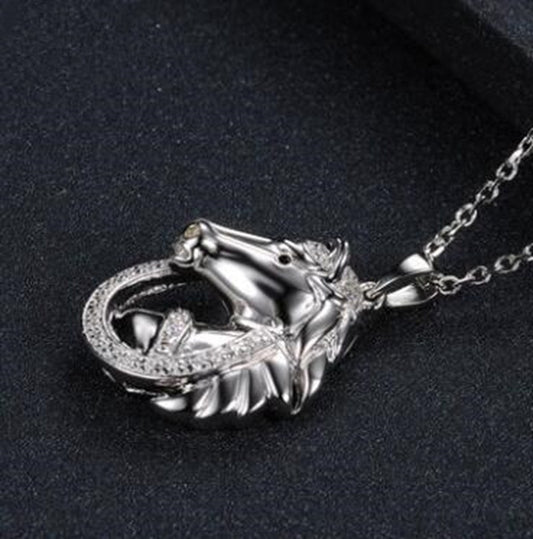 Horse To Success Natal Zodiac Patron Saint Necklace. - PryTheory