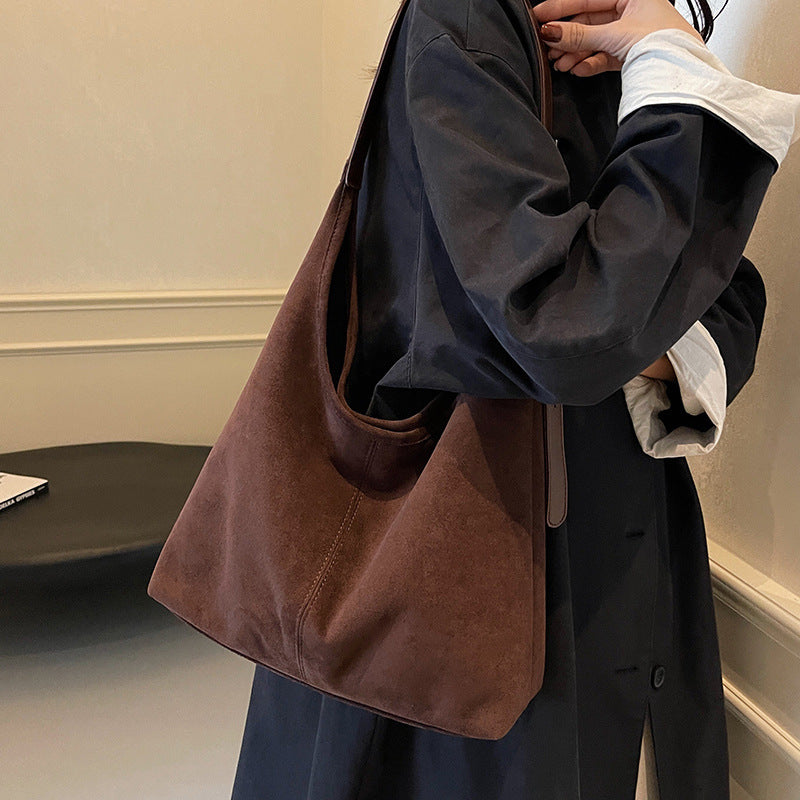 Suede Shoulder Underarm Bag