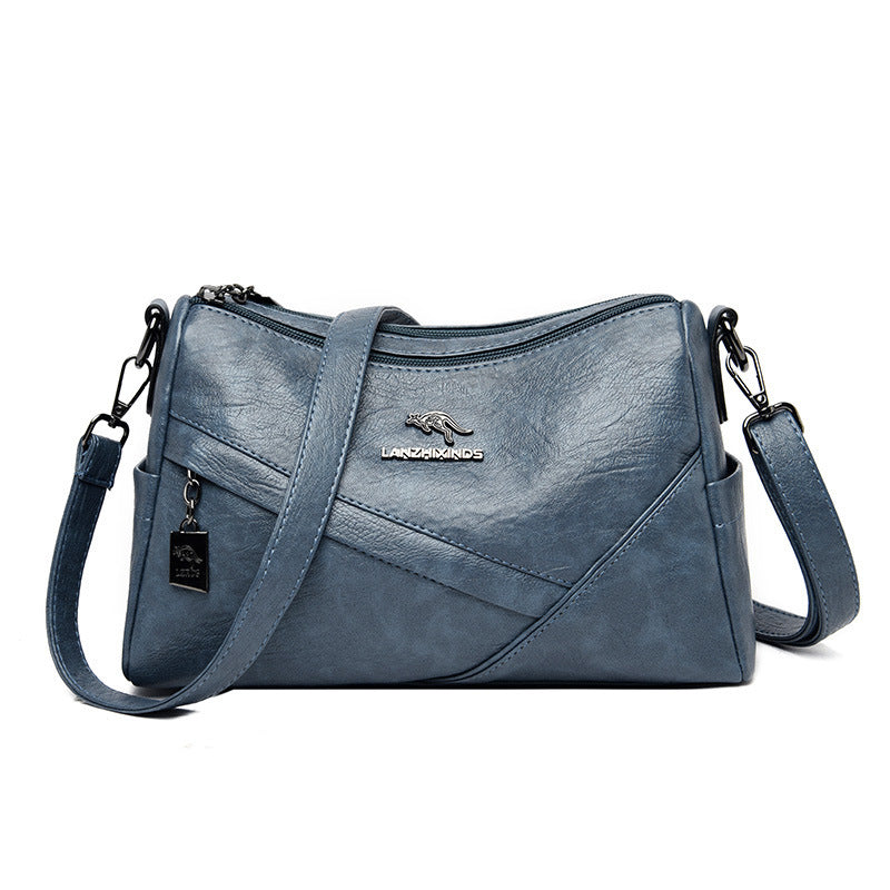 .Soft Leather Large-capacity Crossbody Bag - PryTheory