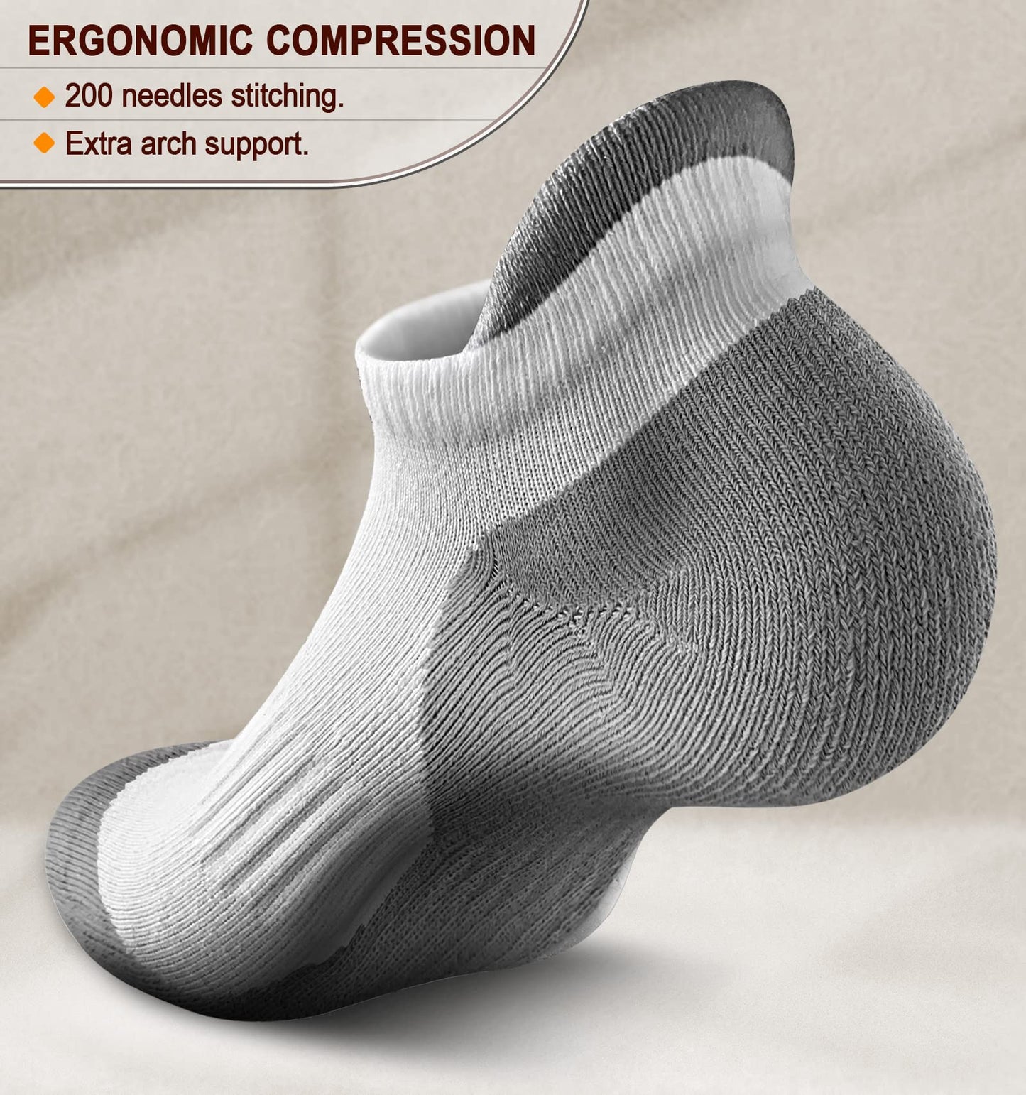 KEMISANT (6 Pairs)-Arch Compression Support