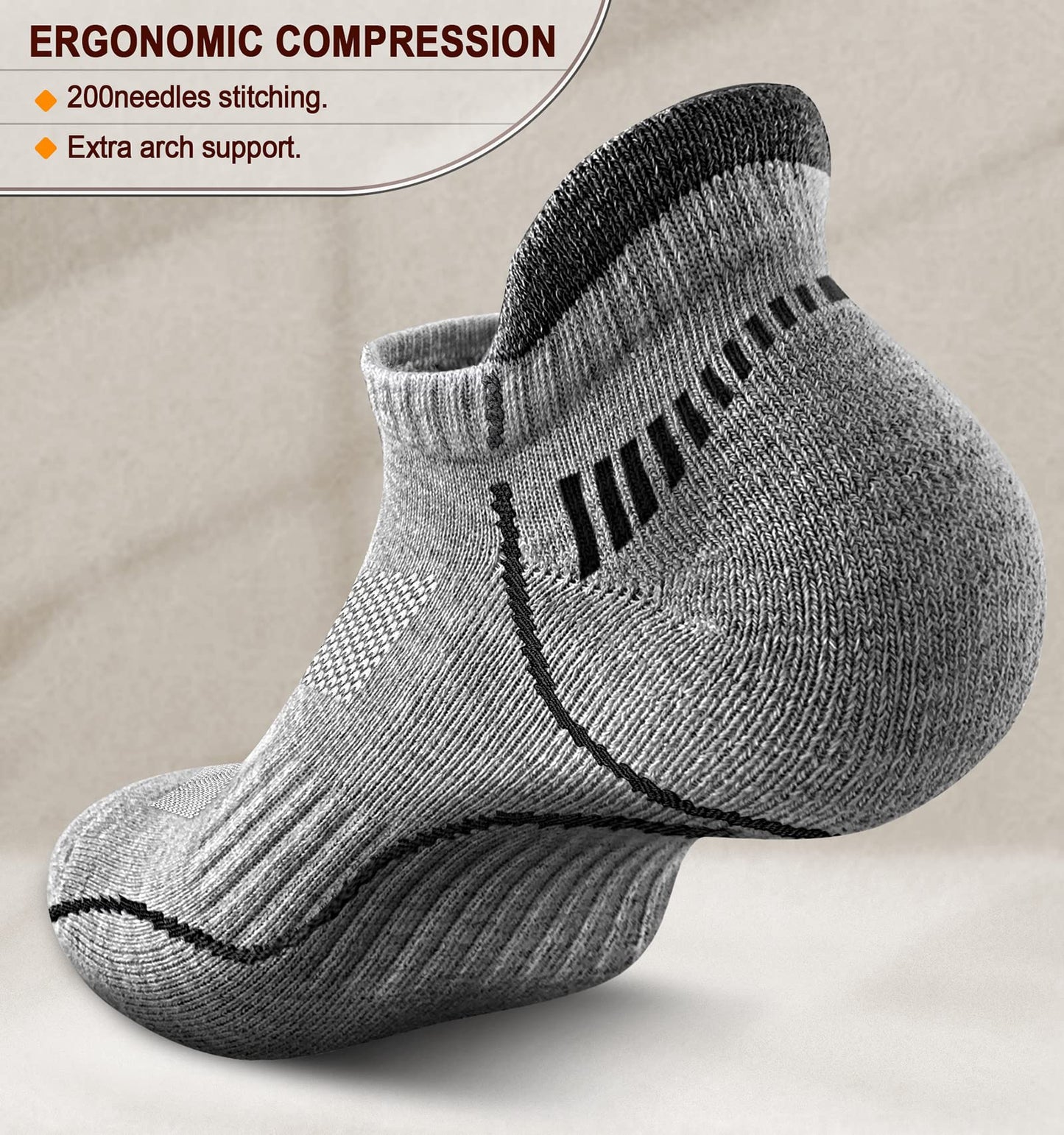 KEMISANT (6 Pairs)-Arch Compression Support