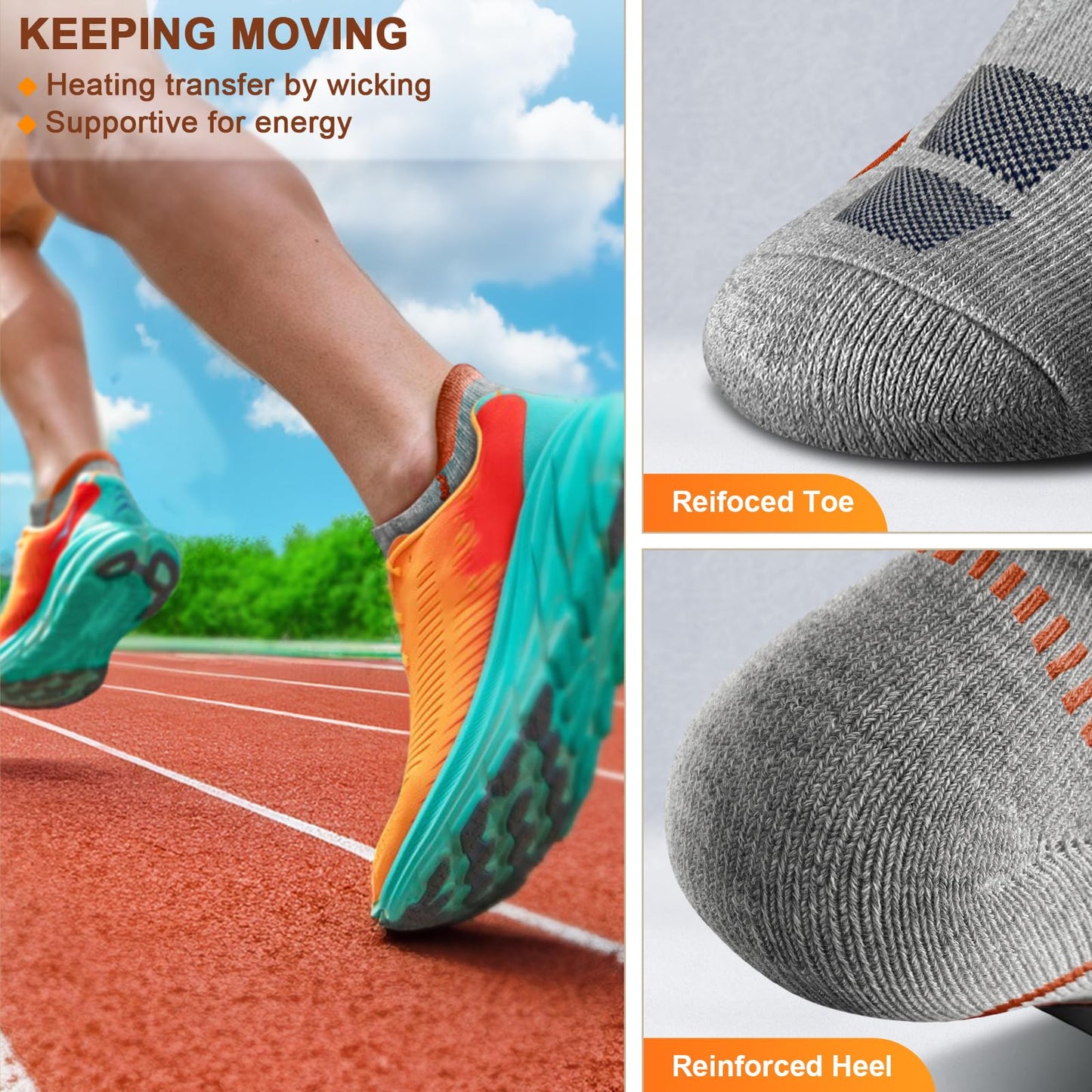 KEMISANT (6 Pairs)-Arch Compression Support