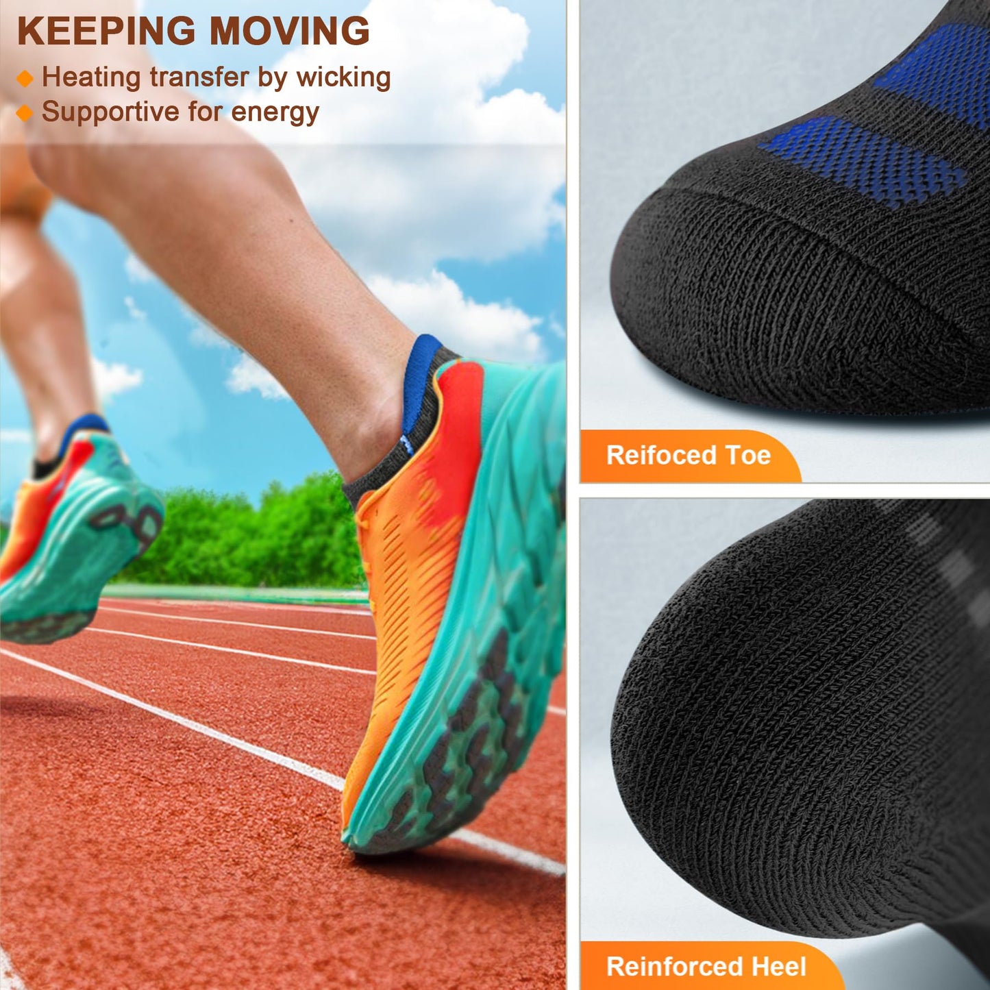 KEMISANT (6 Pairs)-Arch Compression Support