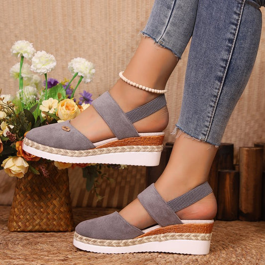 Hemp Rope Wedges Sandals