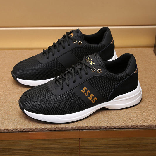 'All-matching Fashion Leather Sneakers - PryTheory
