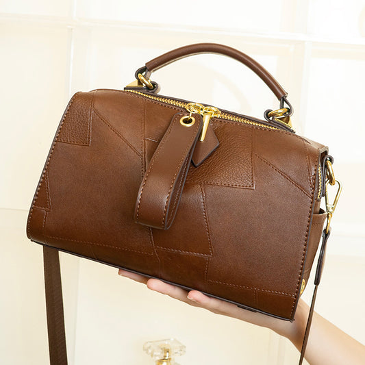 .Special-interest Design Pillow Stitching Leather Shoulder Crossbody - PryTheory