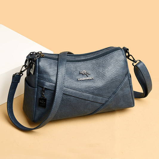 .Soft Leather Large-capacity Crossbody Bag - PryTheory