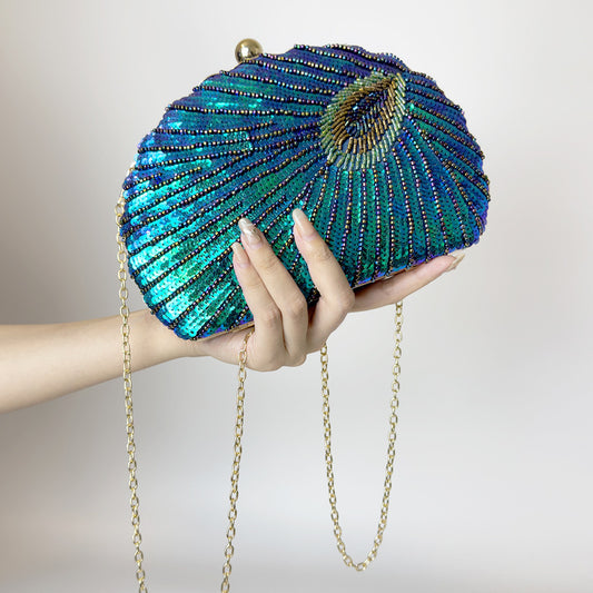 Beaded One-shoulder Crossbody Chain Handbag. - PryTheory