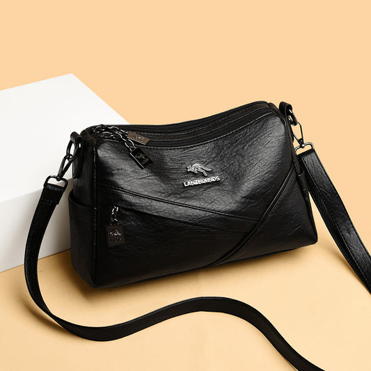 .Soft Leather Large-capacity Crossbody Bag - PryTheory